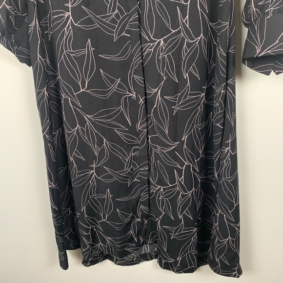 A new day black pink floral midi dress size M - Picture 5 of 8